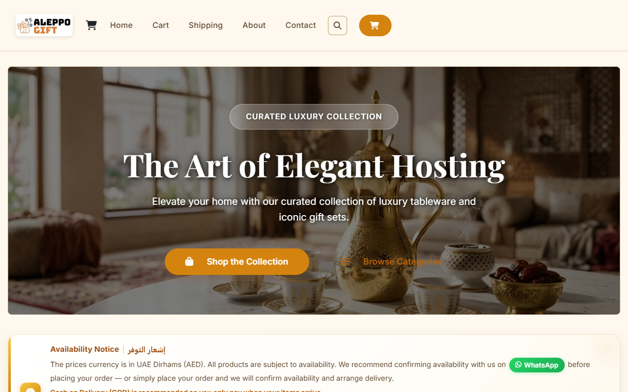 AleppoGift E-commerce Platform