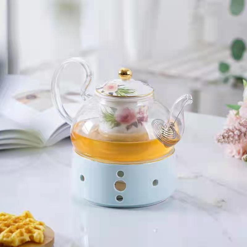 Tea set with tea pot - Image 3 of 4