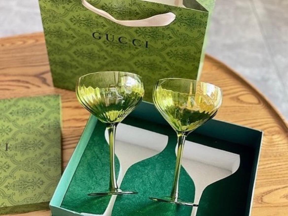 Gucci Vintage set of 2 glasses - Image 5 of 5