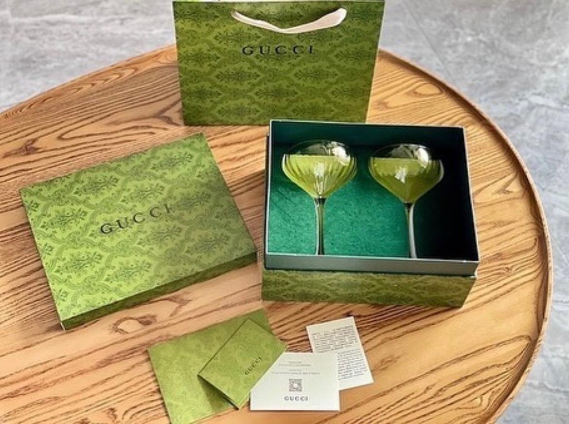 Gucci Vintage set of 2 glasses - Image 2 of 5