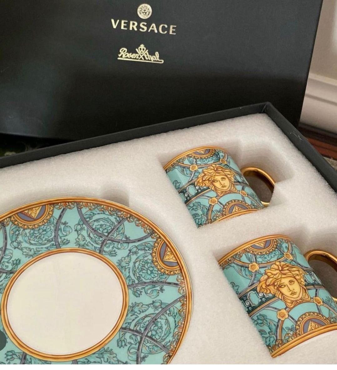 Versace Turkish Coffee cups - Image 2 of 3