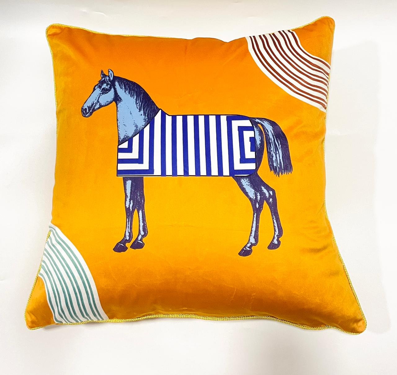 Velvet cushion from Hermes  - Image 6 of 8