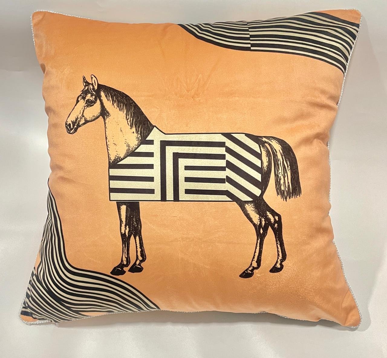 Velvet cushion from Hermes  - Image 8 of 8