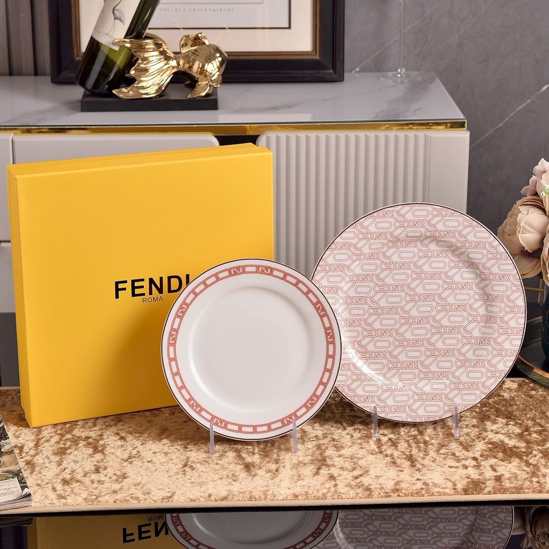 Fendi plates set of two