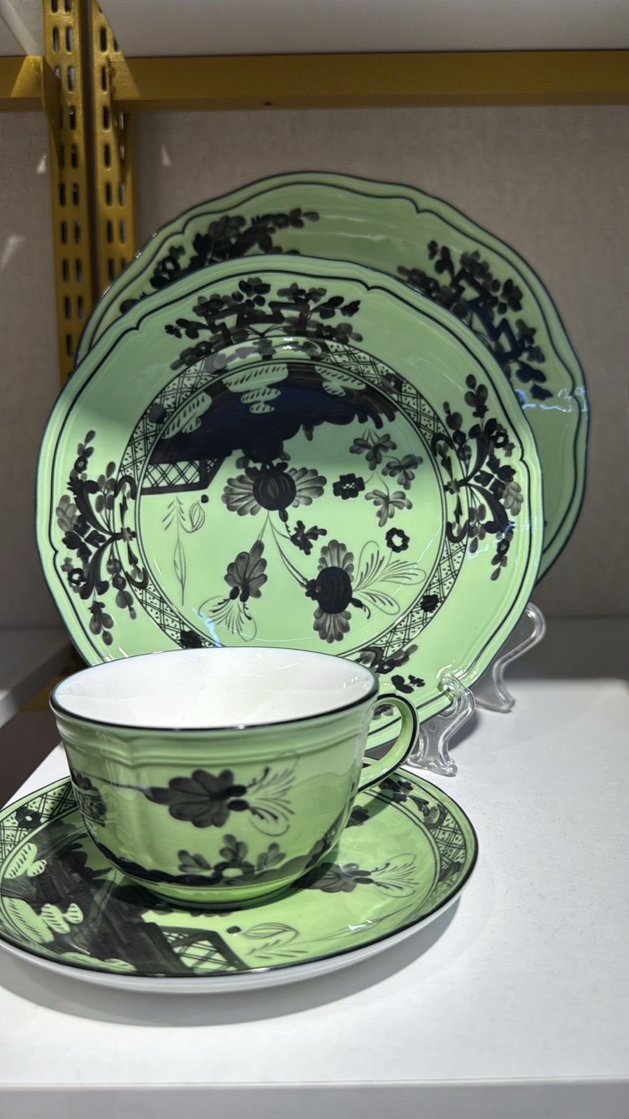 Ginori Single tea cup Green