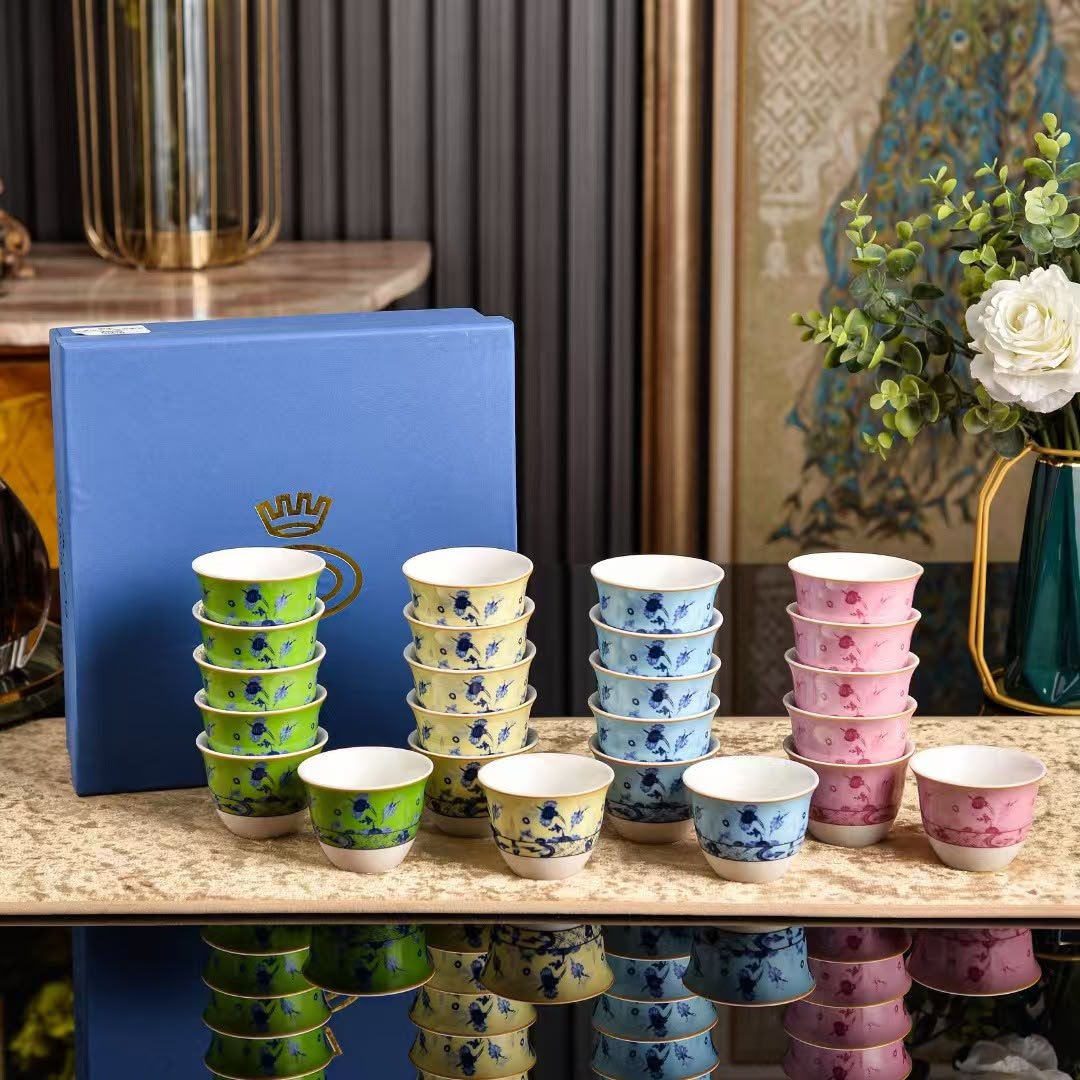 Ginori Arabic set of six cups - Ginori Cups | Aleppo Gift UAE