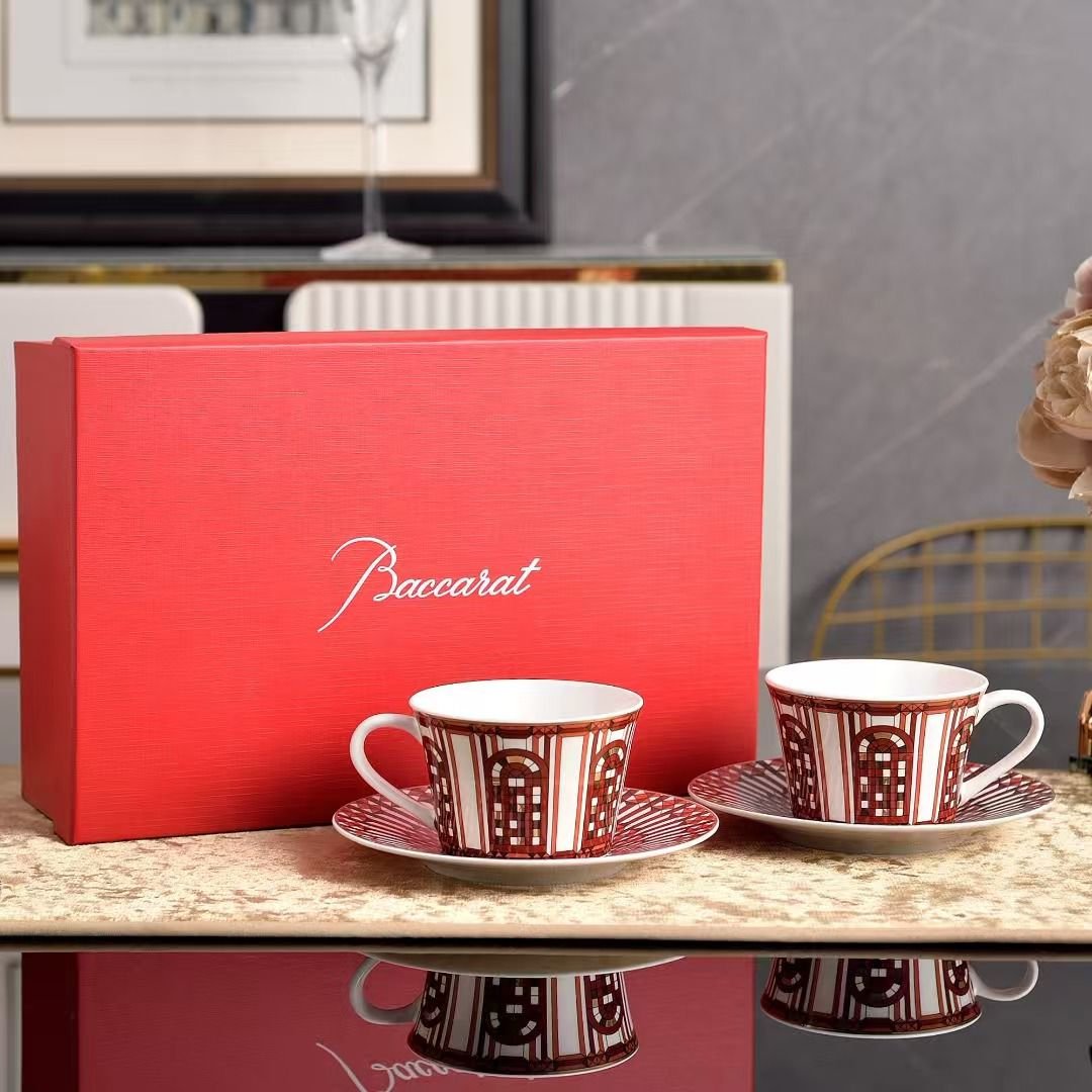 Baccarat Tea set of two cups - Image 2 of 2