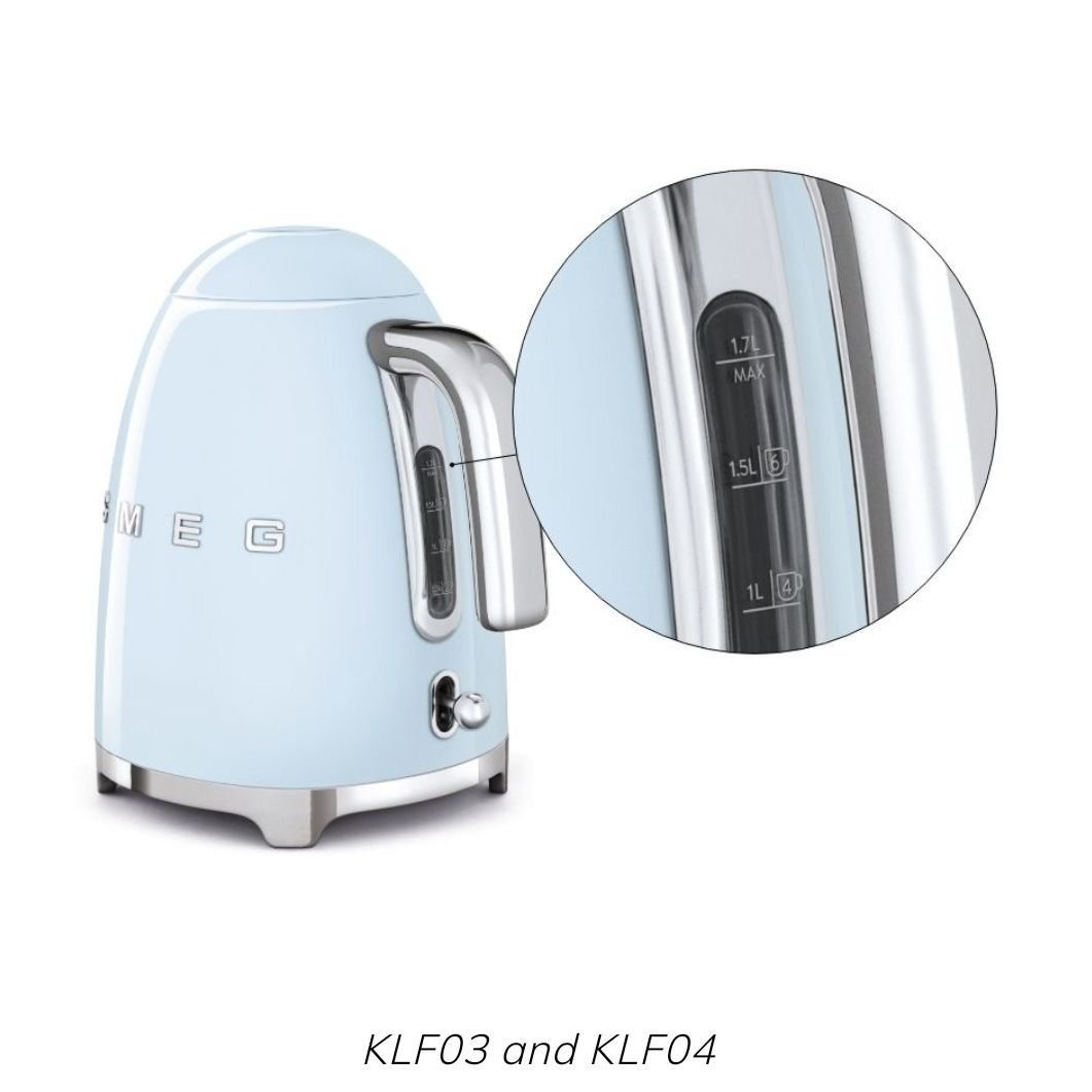 Smeg Klf03ChmUK, 50'S Retro Style Kettle, 1.7 L Capacity With Water Level Indicator, 360 Swivel Base, Anti-Slip Feet - Image 2 of 10