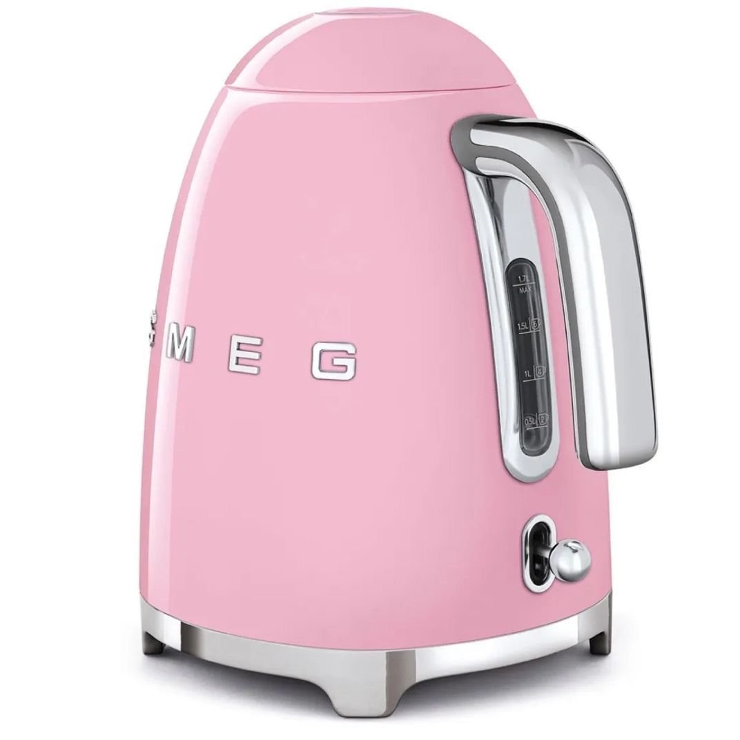 Smeg Klf03ChmUK, 50'S Retro Style Kettle, 1.7 L Capacity With Water Level Indicator, 360 Swivel Base, Anti-Slip Feet - Image 4 of 10