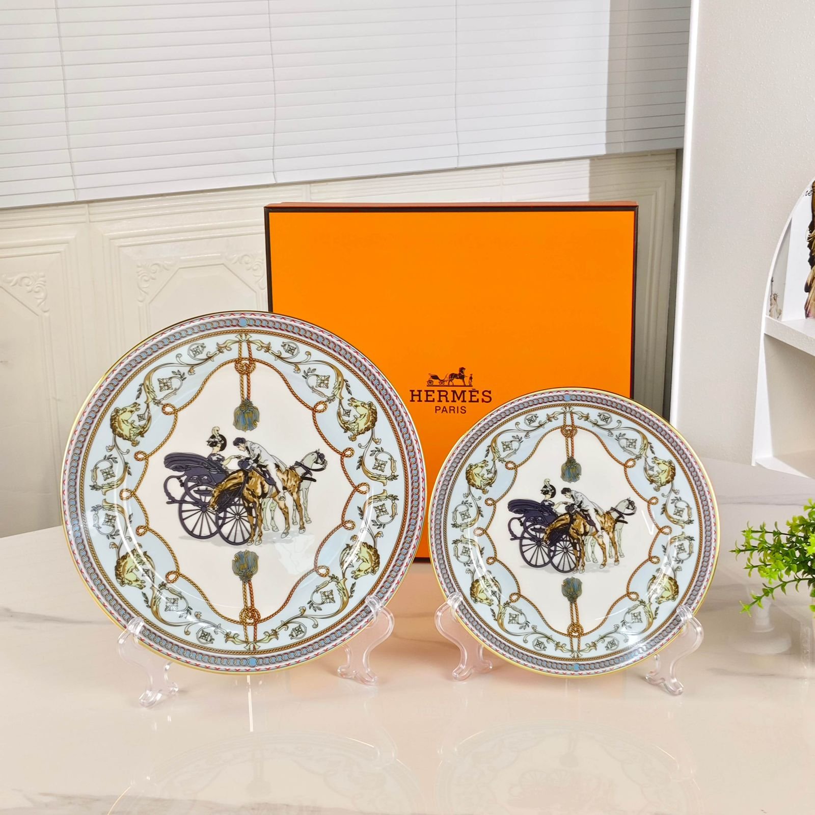 New Product #897 - Hermes Plates | Aleppo Gift UAE