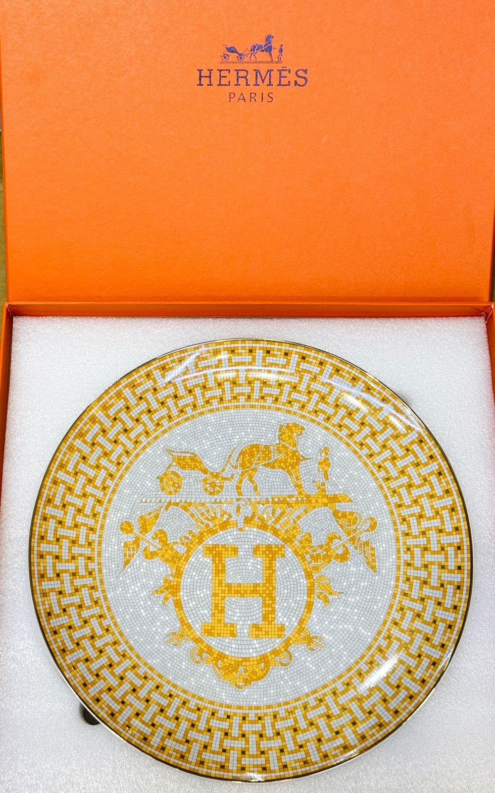 Hermes plate 30 cm - Hermes Tray | Aleppo Gift UAE