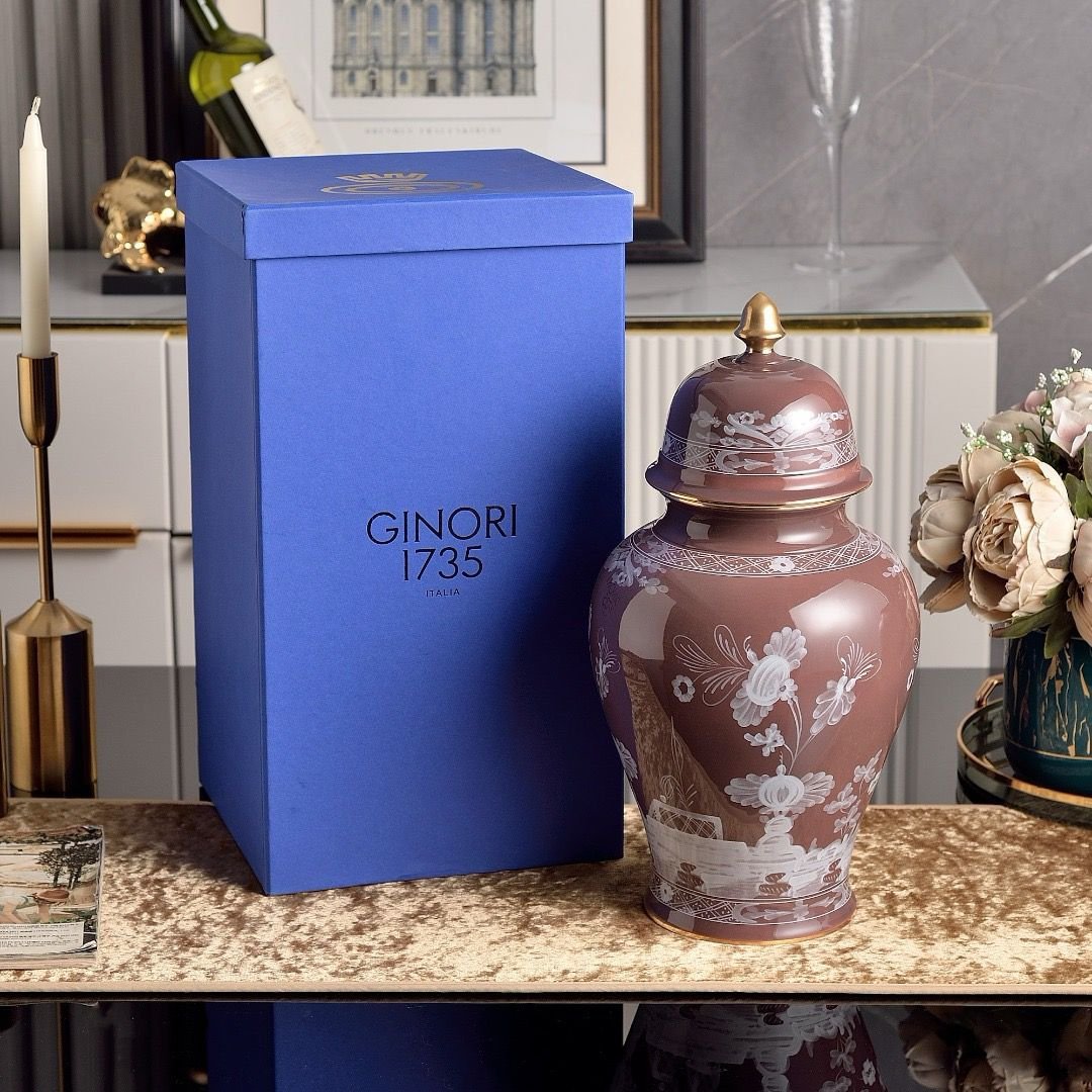 Ginori 1735 Oriente Italiano porcelain vase - Image 6 of 7