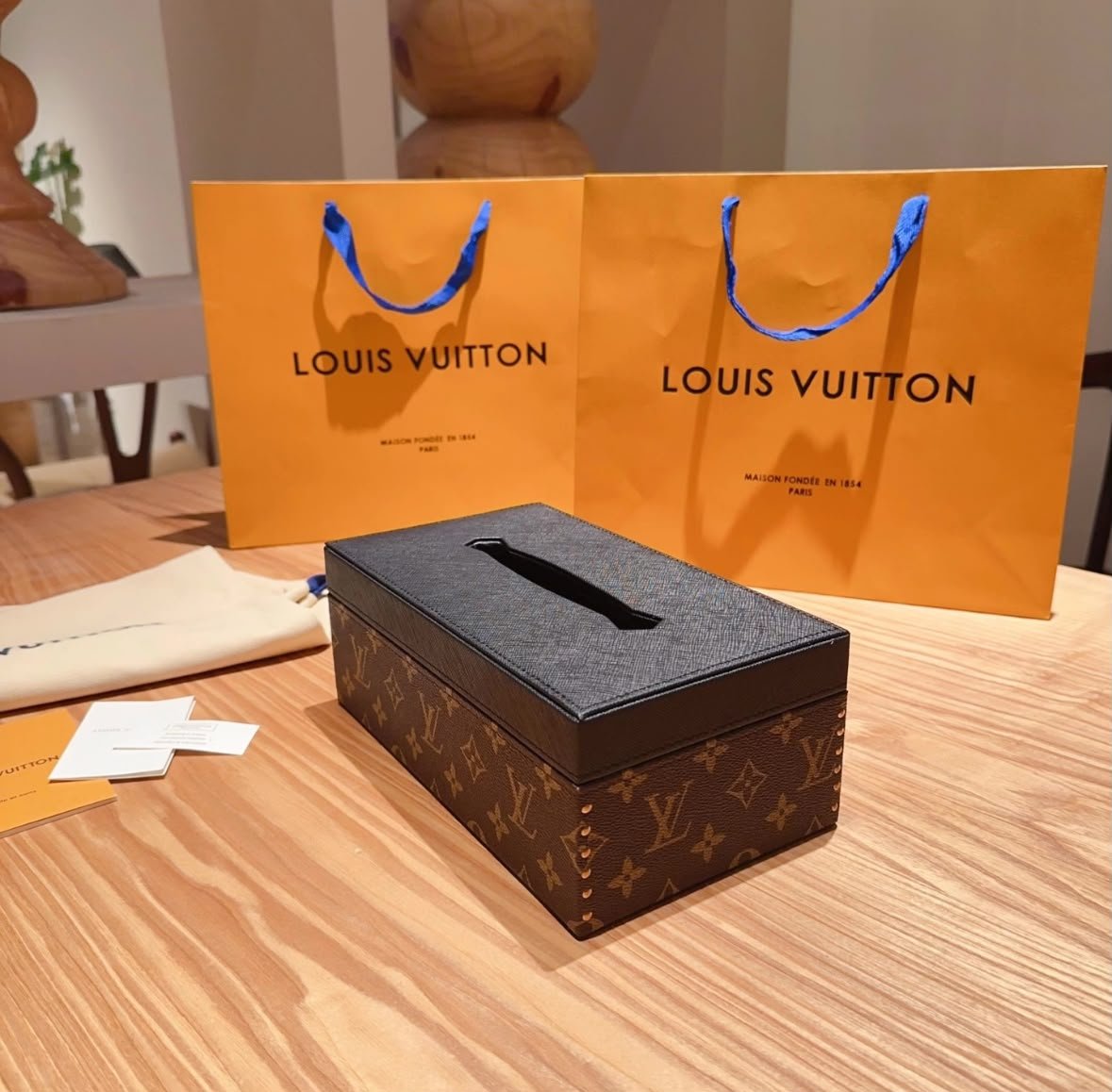 Louis Vuitton Madeleine Tissue Box - Louis Vuitton Antiques | Aleppo Gift UAE